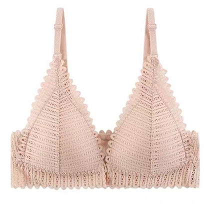 Gathering bra thin cup back bra